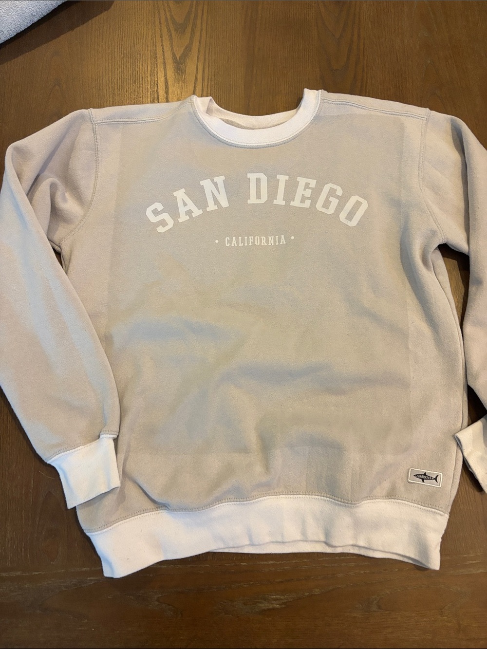 San Diego California Crewneck Sweatshirt - Light Beige